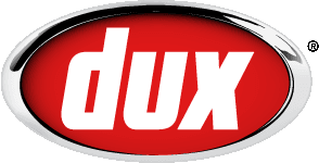 Dux badge for hot water heaters, serving Maroochydore